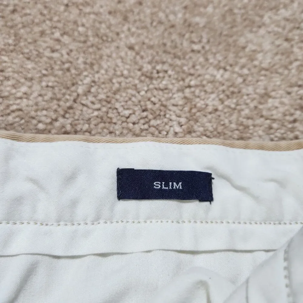 J. Crew Chino Pants Men 31x30 (32X28) Tan Flex Slim